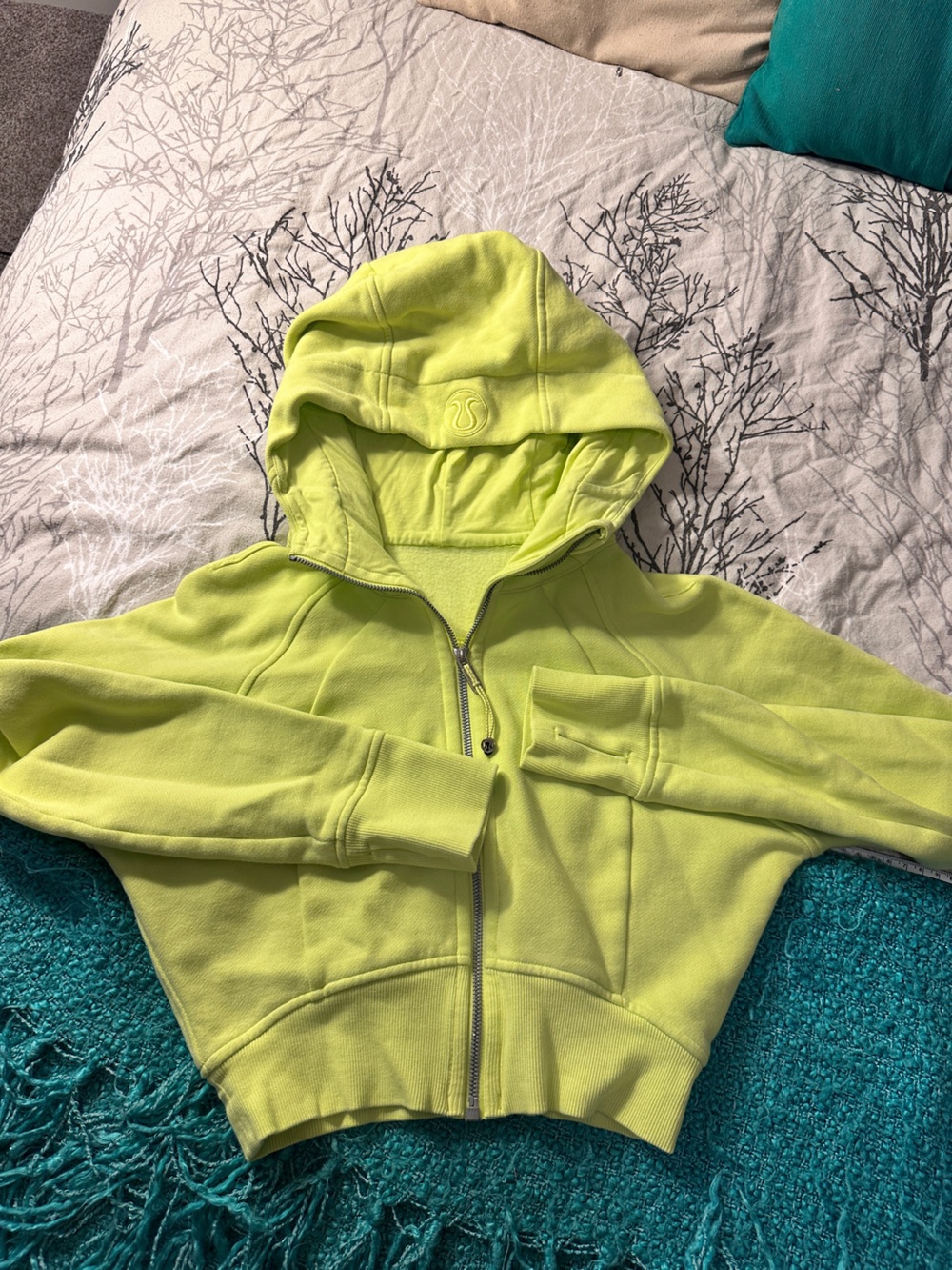 lululemon athletica Neon Full-Zip Crop Hoodie Jacket
